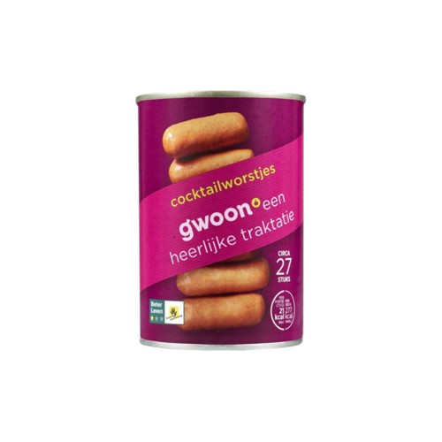 g'woon cocktailworstjes 27 stuks