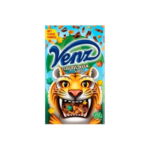 Venz tijgervlokken melk vanille doos 200 gram