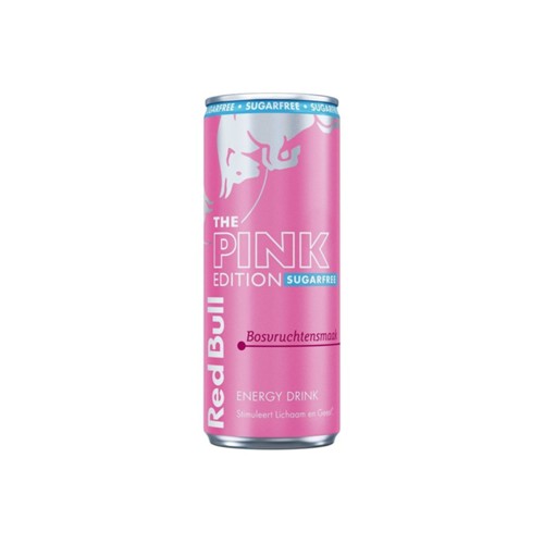 Red Bull pink edition sugarfree blik 250 ml