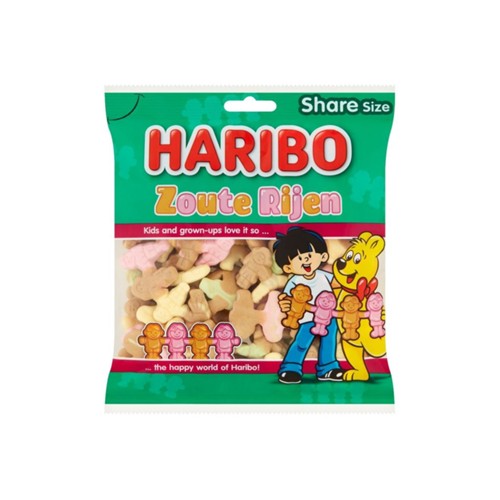 Haribo schuim zoute rijen zak 175 gram