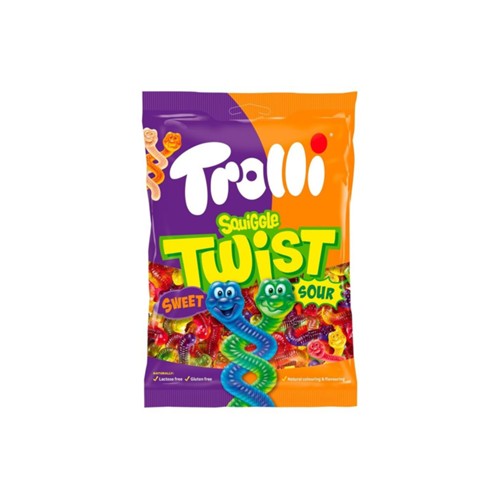 Trolli squiggle twist sour zak 175 gram
