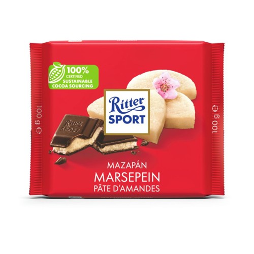 Ritter Sport chocolade marsepein 100 gram