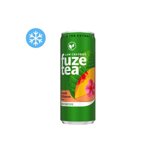 Fuze Tea peach hibiscus blik 250 ml