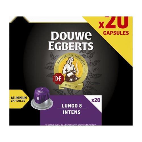 DE koffiecapsules lungo intens 20 stuks