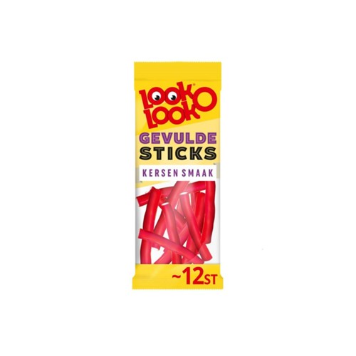 Look-O-Look kersen gevulde sticks 115 gram