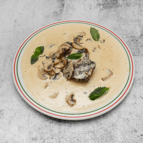 Ossenhaas met champignonsaus