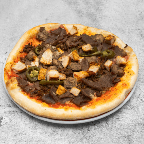 Pizza fantasia van de klant