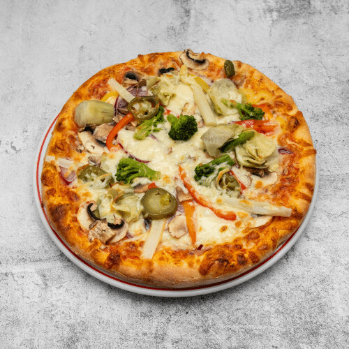 Pizza peperonata vegetariana