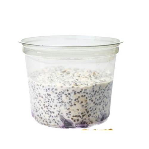 Bloemcool overnight oats met blauwe bessen 225 gram
