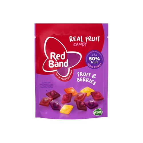 Red Band Real Fruit Candy Fruit & Berries 190 gram