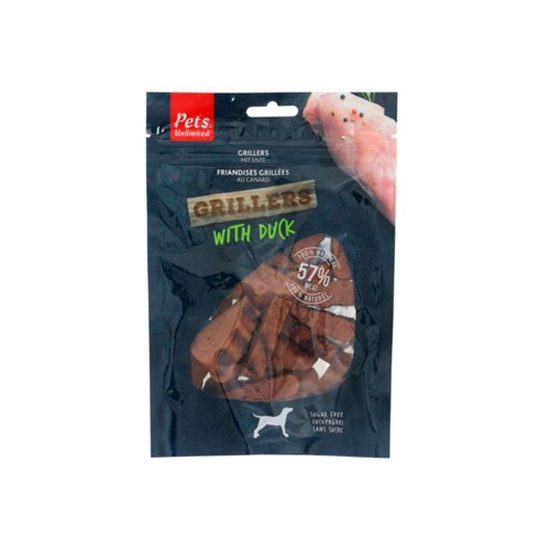 Pets Unlimited grillers duck zak 100 gram