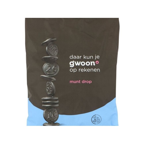 g'woon munten drop 400 gram