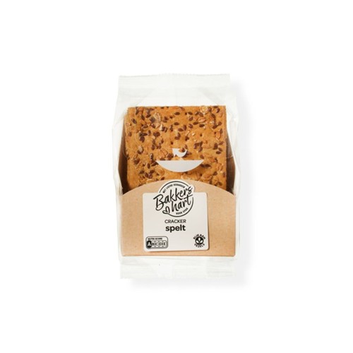 BakkersHart ambachtelijke crackers spelt 200 gram