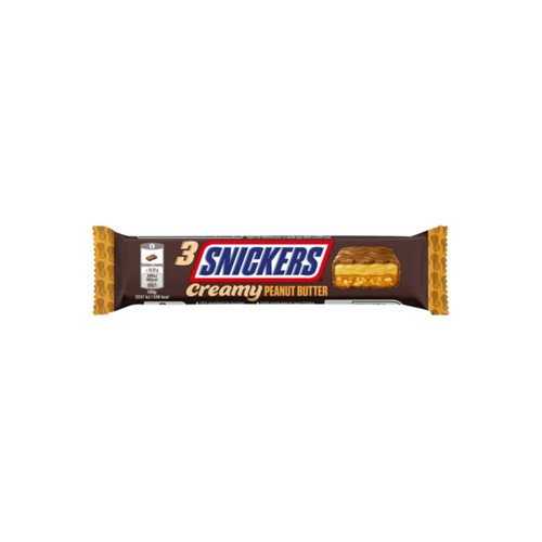 Snickers creamy peanut  butter trio