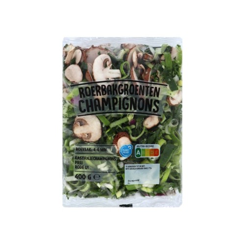 champignon roerbakgroenten zak 400 gram