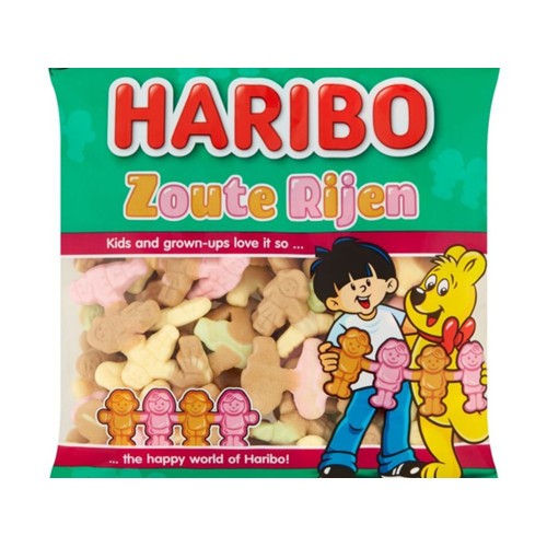 Haribo zoute rijen Zak 175 Gram