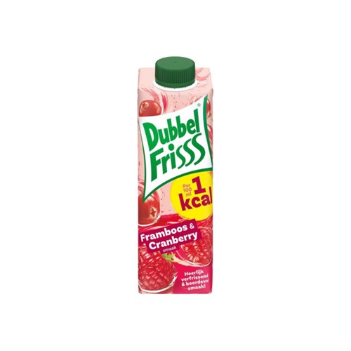 DubbelFrisss 1 kcal framboos cranberry 350 ml