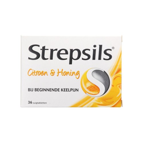 Strepsils citroen en honing 36 stuks
