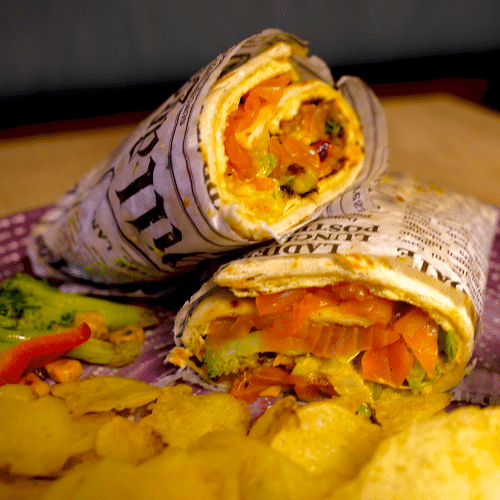 Shrimps wrap