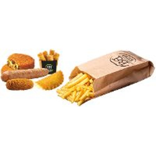 4 Snacks + 4 Personen friet