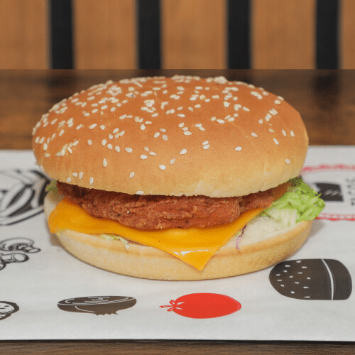 Crispy chicken burger
