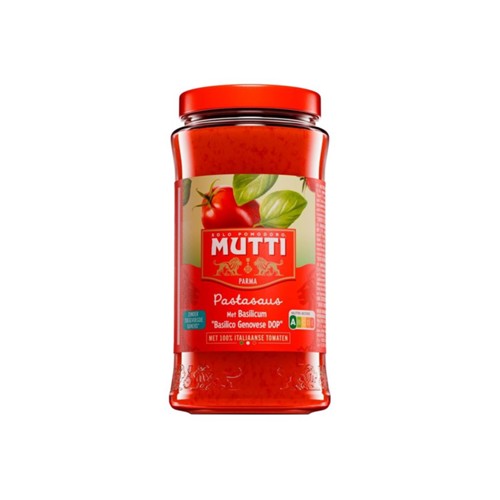 Mutti pastasaus basilicum pot 400 gr