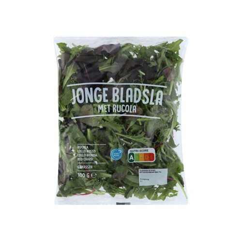 Sla met rucola zak 100 gram