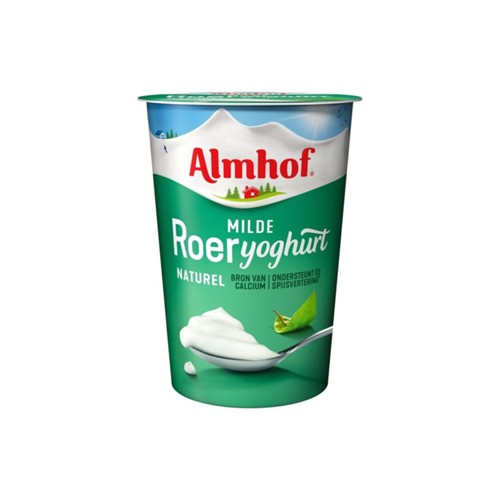 Almhof roeryoghurt naturel kuipje 500 gr