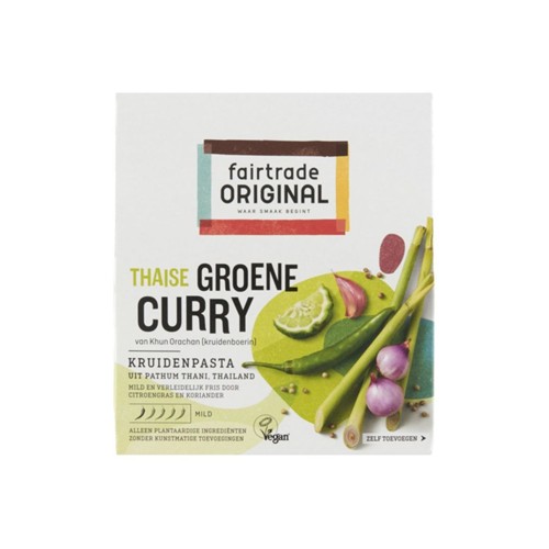 Fair Trade Kruidenpasta Groene Curry 70 gr