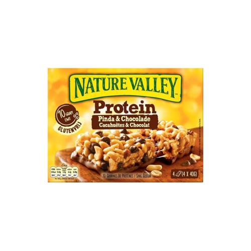 Nature Valley proteïnereep pinda chocolade 4 stuks