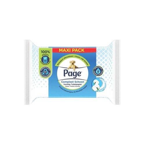 Page compleet vochtig toitletpapier maxi pack