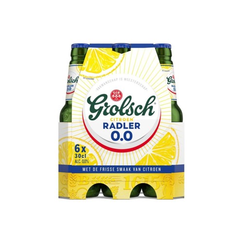 Grolsch radler citroen 0.0 fles 6x300ml