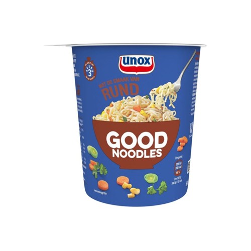 Unox good noodles cup beef 63 gram