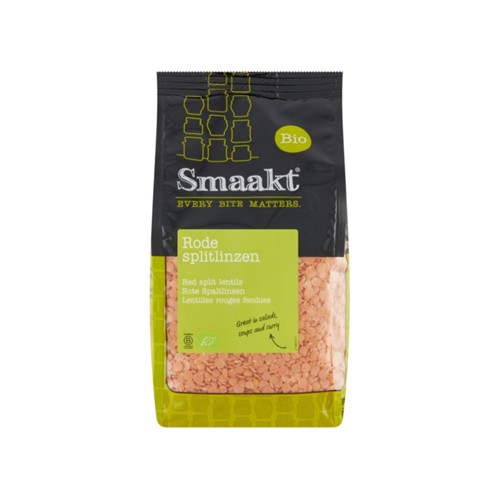Smaakt rode splitlinzen bio 400 gr
