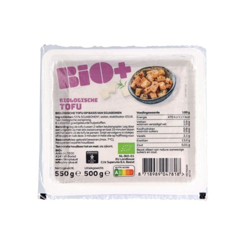 Bio+ tofu 550 gram
