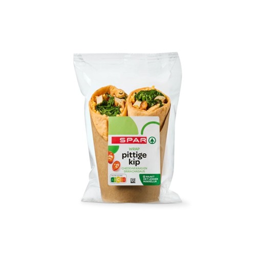 SPAR wrap pittige kip 145 gram
