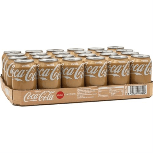 Coca-Cola vanille zero sugar tray 24x330ml