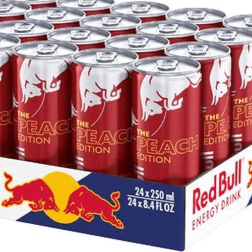 Red Bull Energy Drink Peach tray 24x250ml