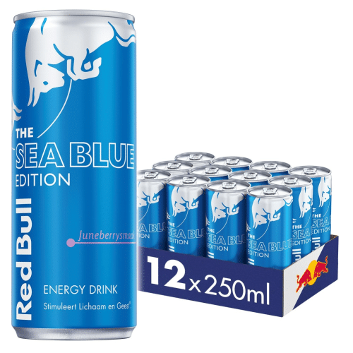 Red Bull Energy Drink Sea Blue Edition 12x250ml