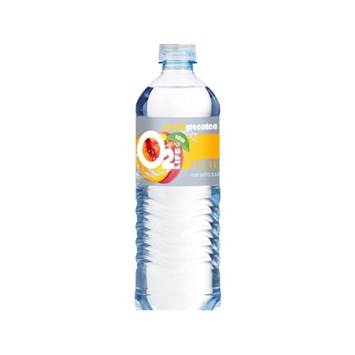 O2 Life peach green tea Fles 750 ml
