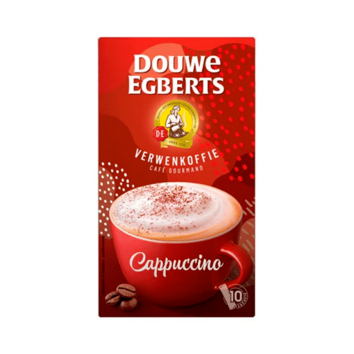 Douwe Egberts Oploskoffie cappuccino 10 st.