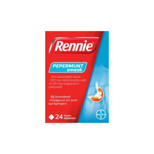 Rennie Pepermunt 24 kauwtabletten