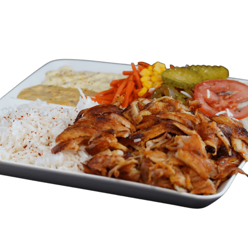 Kebab rijst schotel