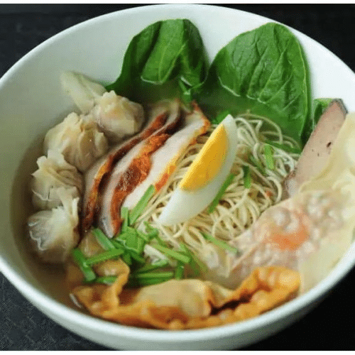 Wonton noodles soup