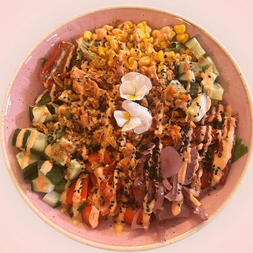 Aziatische zalm salade