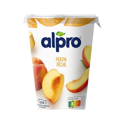 Alpro plantaardige yoghurt perzik 500 gram