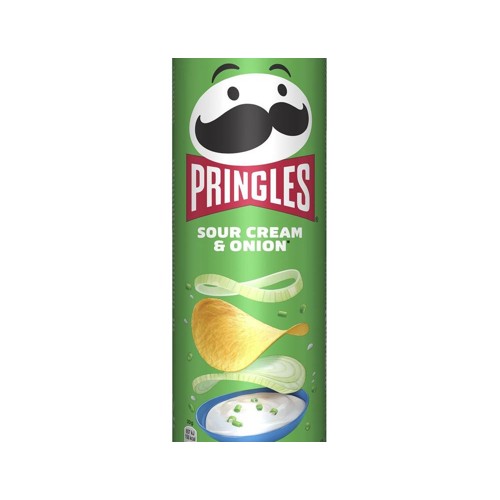 Pringles chips sour cream onion 165 gram