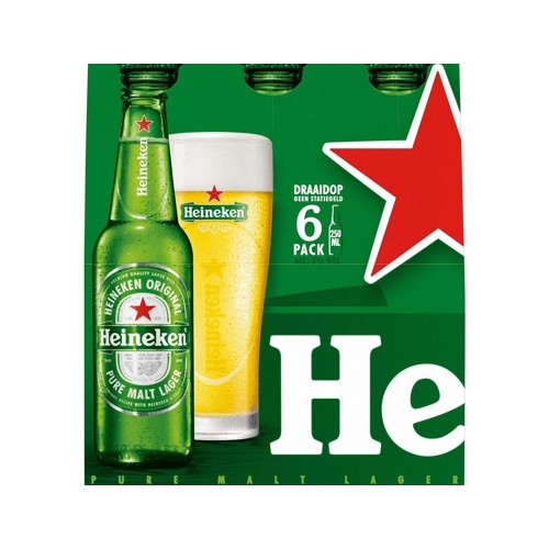 Heineken pils mono fles 6x250 ml