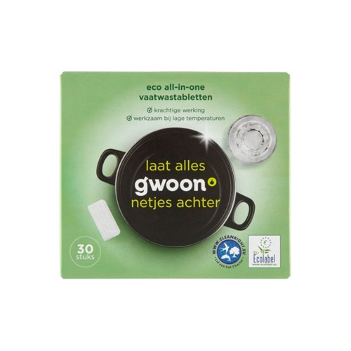 g'woon eco vaatwastabletten all in one