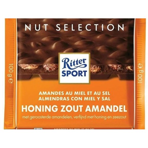Ritter Sport chocolade honing zout amandel 100 gram